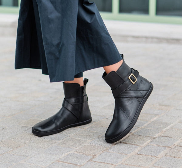 Divine Ankle Boot Black Barefoot boots, Size 36-43