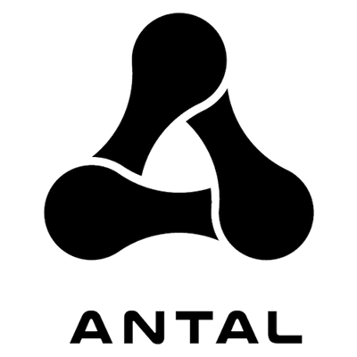 Logotyp för varumärket Antal som tillverkar barfotaskor.