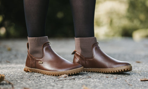 Mojo Dark Brown Barefoot Boots, Size 36-43