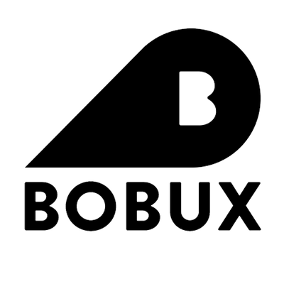 Logotyp för varumärket Bobux som tillverkar barfotaskor.