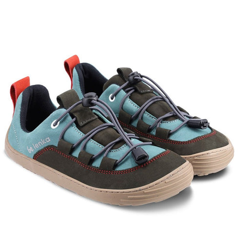 Xplorer Light Teal and Plum Barefoot Shoes, Size 25-35