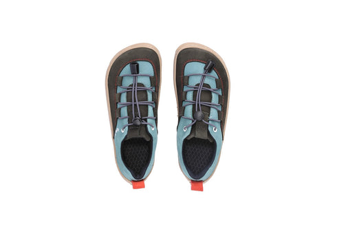 Xplorer Light Teal and Plum Barefoot Shoes, Size 25-35