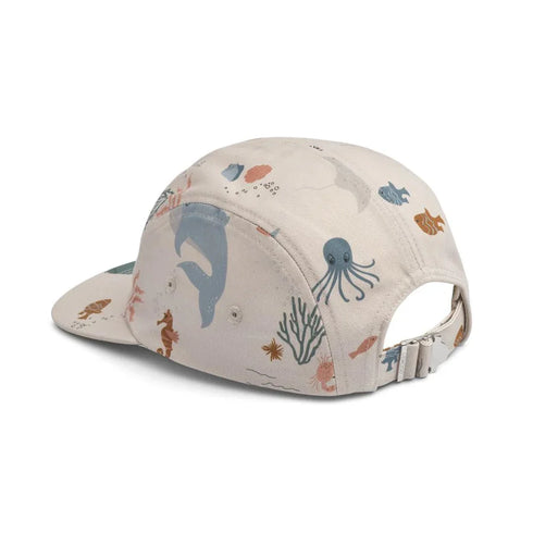 Rory Kids Printed Sun Cap - Sea Creature