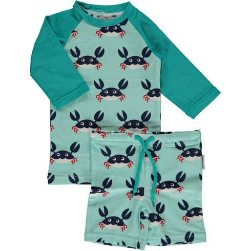 UV50 Tröja + Shorts Set Crab, Stl 74-152