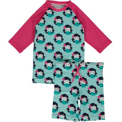 UV50 Shirt + Shorts Set Mermaid, Size 74-152