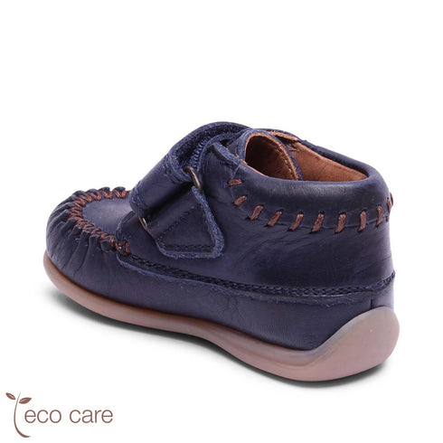 Prewalkers Blå Barfota Lära-gå-skor