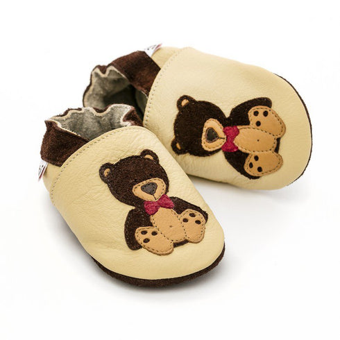 Teddyboy Beige Barefoot Slippers, Size 17-26
