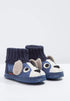 Kossa Dark Blue Barefoot Wool Slippers, Size 23-35