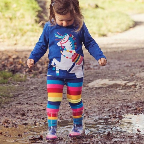 Carnival Horse Top Langærmet, Størrelse 0-4 år