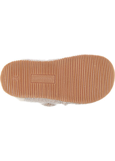 Oberstaufen Natural Barefoot Wool Slippers, Size 18-30