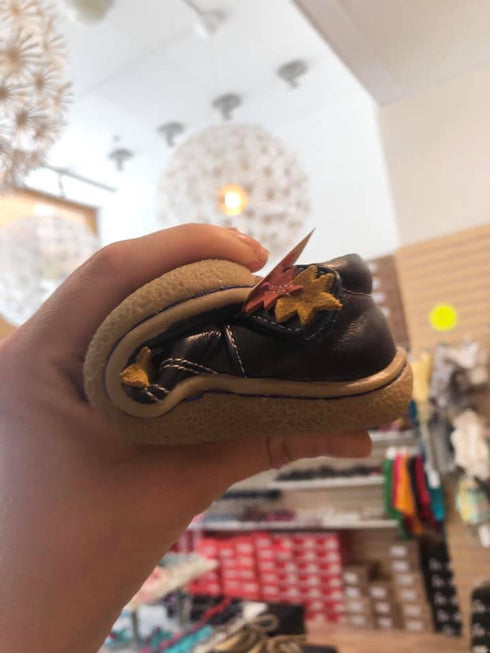 Maple Dark Blue Barefoot Shoes, Size 19-30