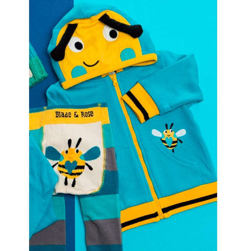 Buzzy Bee Hoodie, Stl 0-6 år