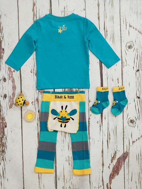 Buzzy Bee Socks, Stl 0-6 år