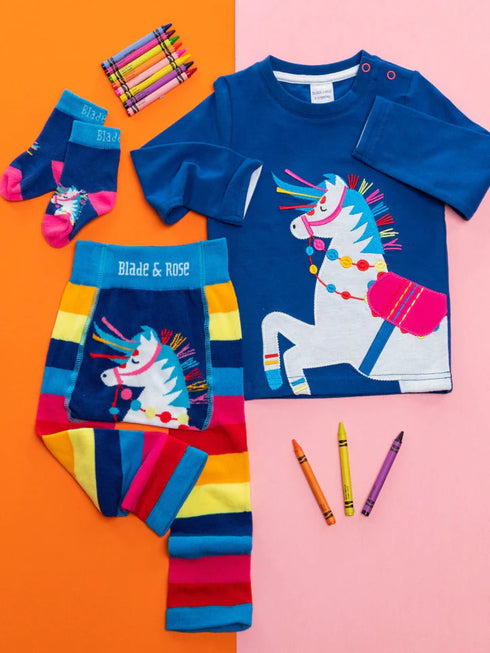 Carnival Horse Socks, Size 0-6 years