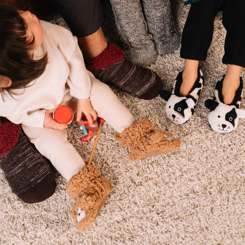 Brown Puppy Barefoot Tofflor, Stl S-3XL