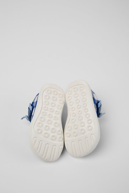 Peu Cami Buco Blå Hvid Barfodssko, str. 20-25