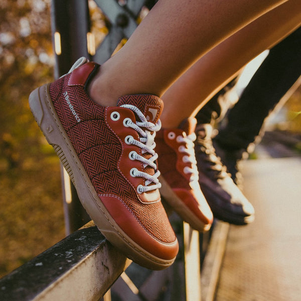 Kudos Brick Red Barefoot Shoes, Size 36-47 (Adults)