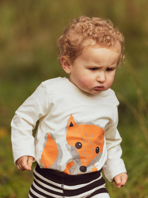 Fox Top Langærmet, Str. 0-4 år