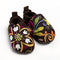 Babywearing shoes ''Folk tale flowers'', Size 15-18