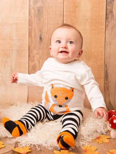 Fox Top Langærmet, Str. 0-4 år