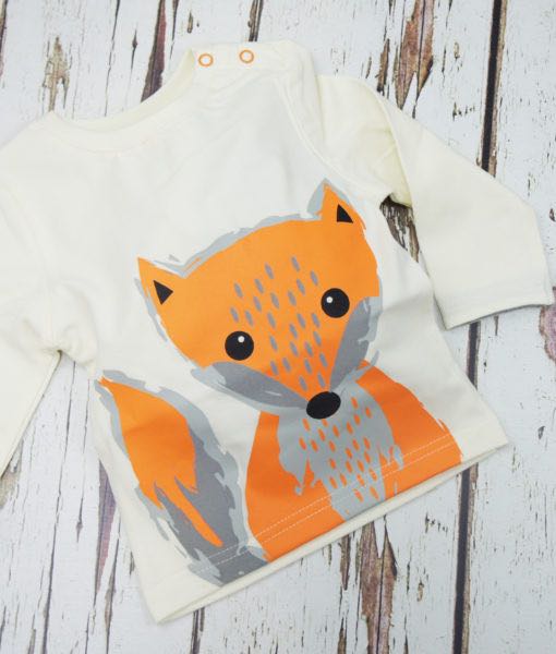 Fox Top Long Sleeve, Size 0-4 years – Promenix Barfotaskor Barnskor