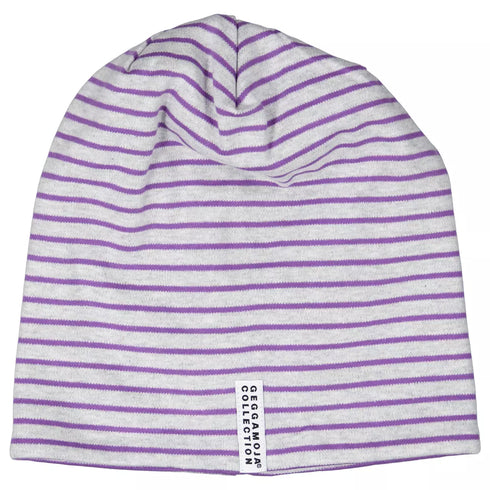 Topline Fleece Cap Grey melange/Lilac, Stl 0-12m