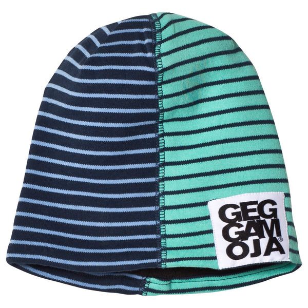 Tofarvet Cap Fleece Marine/Lyseblå, Størrelse 0-12m