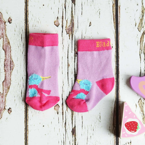 Fluffy Casey The Goose Socks, Size 0-6 years