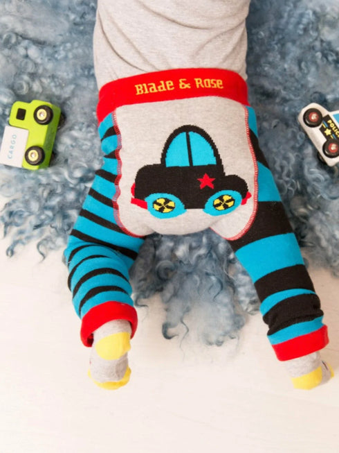 Vroom Vroom Car Leggings, Stl 0-4 år