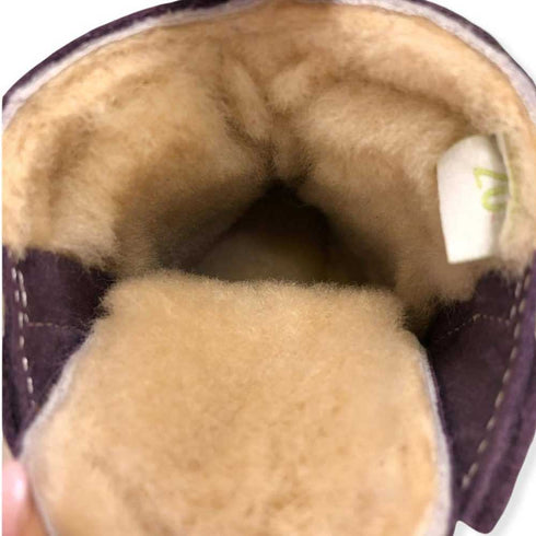 Ullfoder i barfotaskor för vintern till barn från märket Zeazoo.