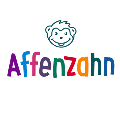 Logotyp för varumärket Affenzahn som tillverkar barfotaskor.