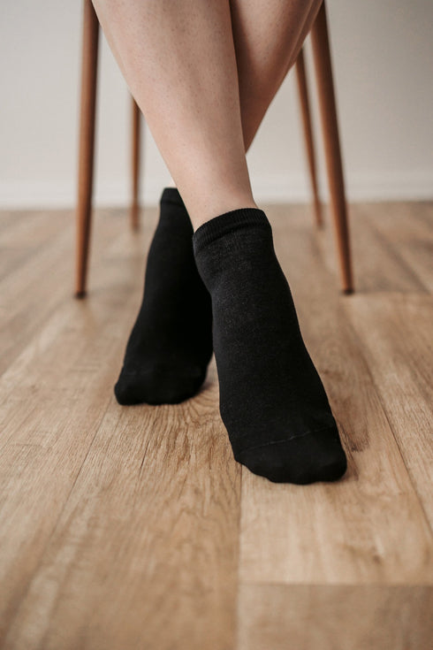 Essentials Low Cut Blue Barefoot Socks