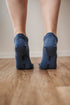 Essentials Low Cut Blue Barefoot Socks