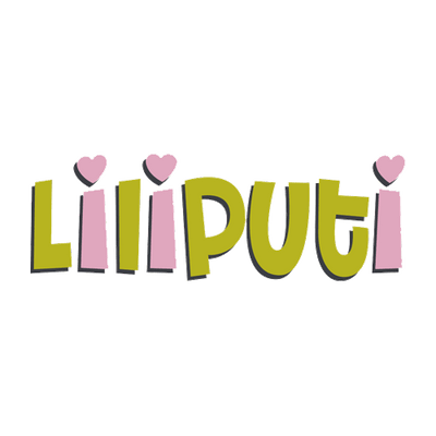 Logotyp för varumärket Liliputi som tillverkar barfotaskor.