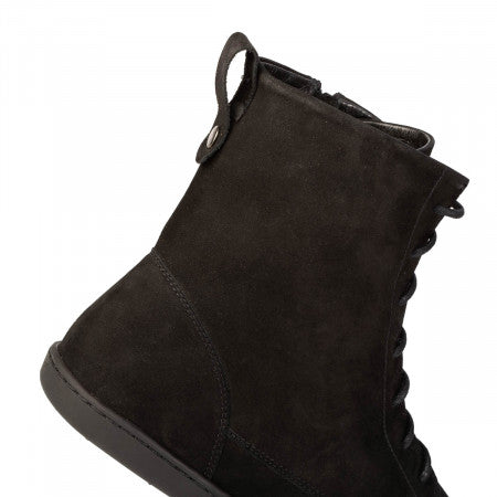 Cozy Black Ullfodrade Vinterskor