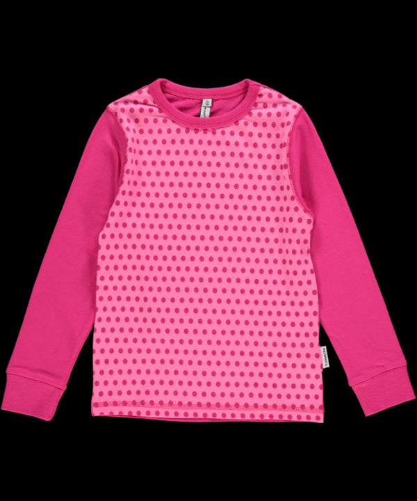 Dots Cerise Long Sleeve