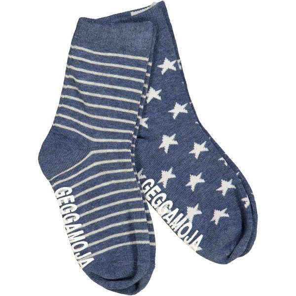 Classic Antislip Strumpor 2-pack (Blå)