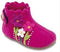 Flower Pink Barefoot Wool Slippers, Size 18-22