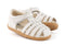 Skip White Barefoot Sandals, Size 27-33
