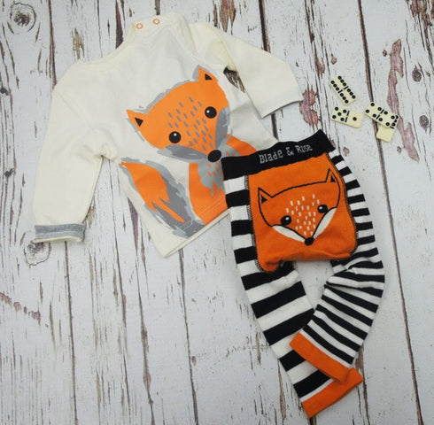 Fox Top Long Sleeve, Stl 0-4 år