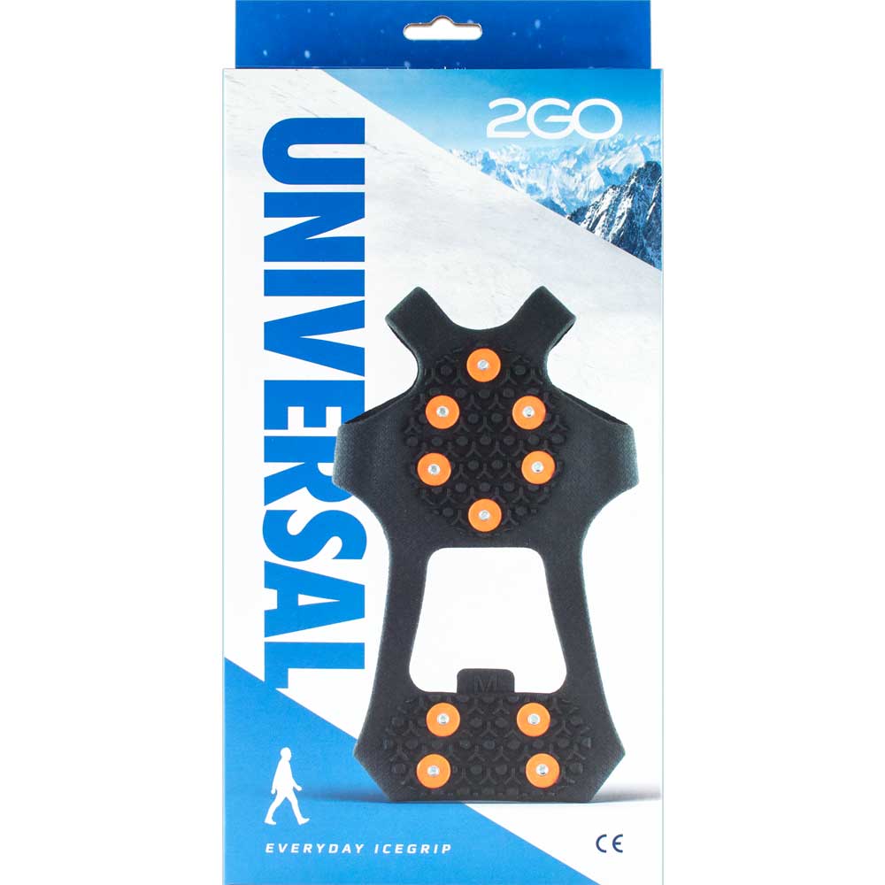 Universal halkskydd för skor på vintern i förpackning från märket 2GO.