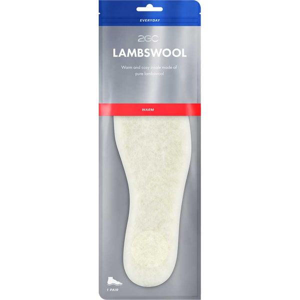 En sula i lammull som passar barnskor och vuxenskor då den klipps till rätt storlek.