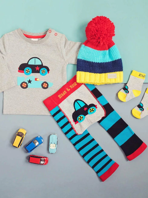 Vroom Vroom Car Leggings, Stl 0-4 år